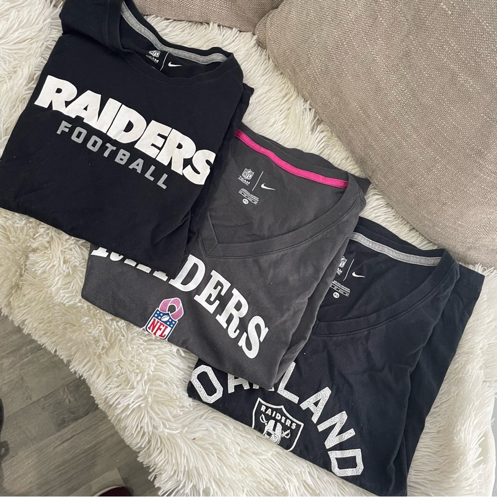 Bundle of XS Nike Raiders Shirts